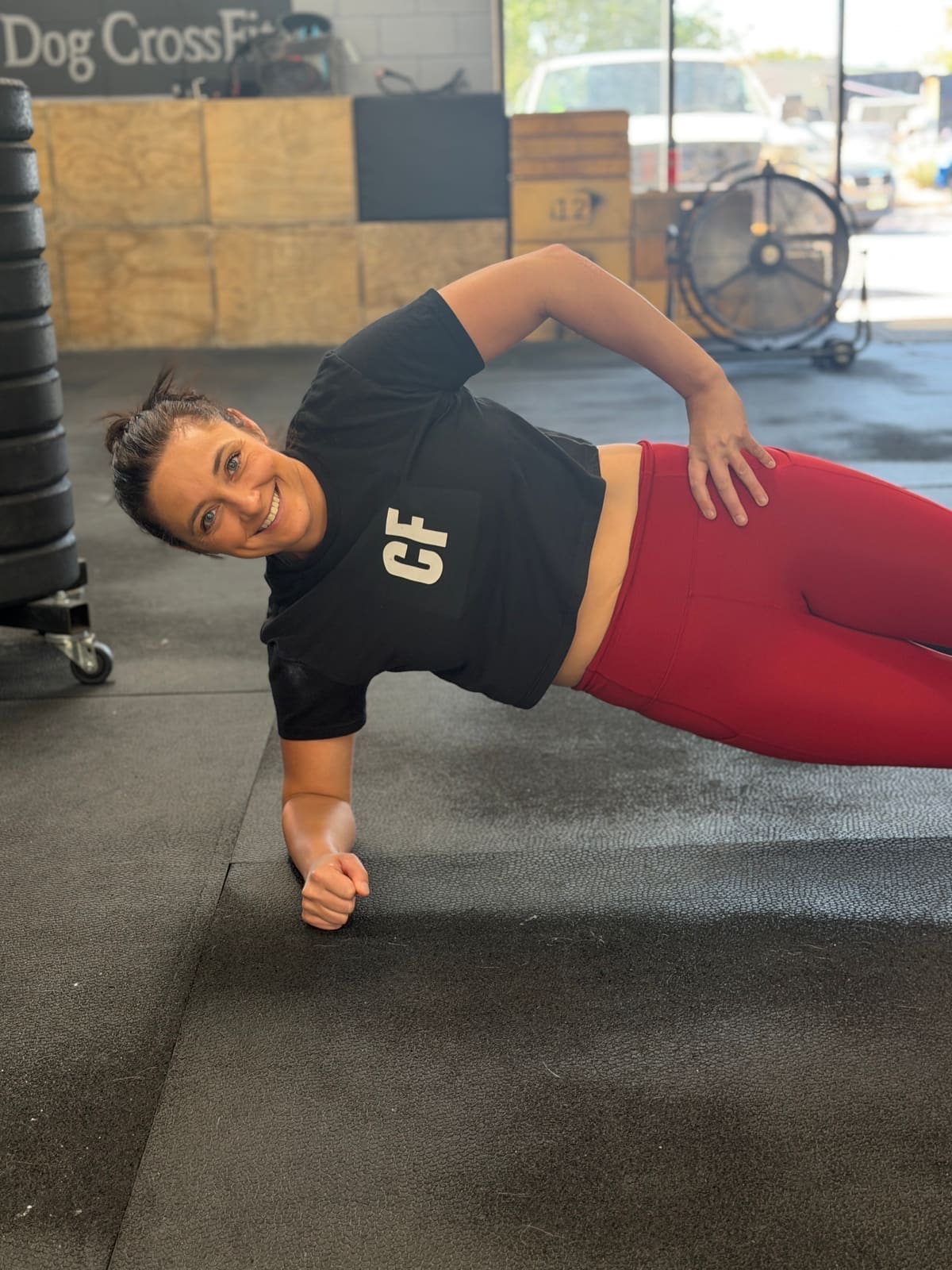 Athletes working on barbell movements at Bird Dog CrossFit in Castle Rock